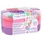 Make It Real: Beauty 2-Go! Cosmetic Set - 136pcs, Glam for Eyes-Hair-Nails, Tray Compartments, Pink & Purple Storage Carry Case, Girls & Kids Ages 8+